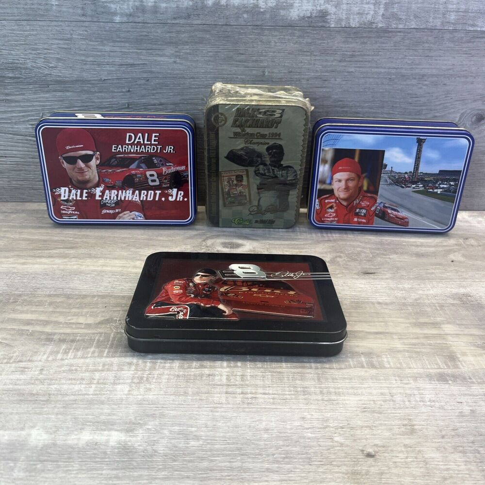 Dale Earnhardt Jr Collector Set Knives And Cards Dale Earnhardt 3 Set Of 4